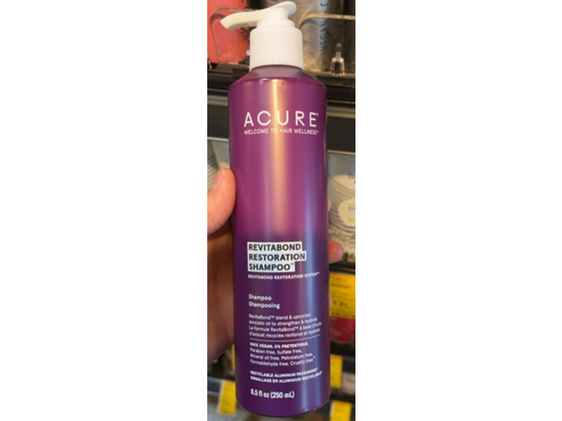 Acure Revitabond Restoration Shampoo, 8.5 fl oz/250 mL