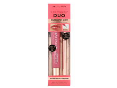 Profusion Cosmetics Lip Treat Duo, Strawberries & Cream Frappe