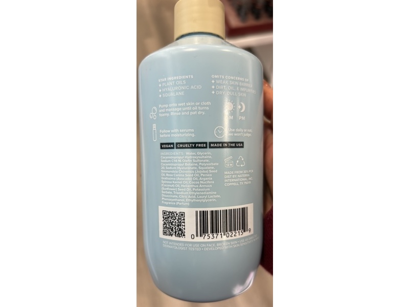 Bdy By Tree Hut Cleanser Foaming Oil Body Wash, 16.9 fl oz/500 mL