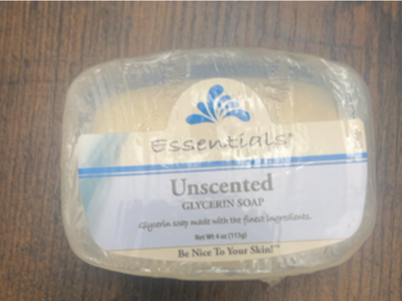 Essentials Glycerine Soap, Unscented, 4 oz/113 g