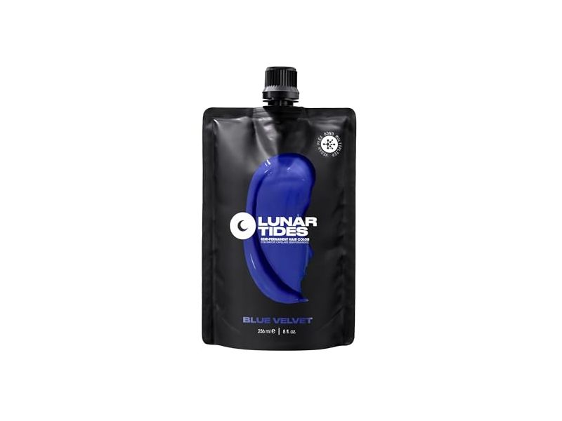 Lunar Tides Semi-Permanent Hair Color, Blue Velvet, 4 fl oz/118 mL