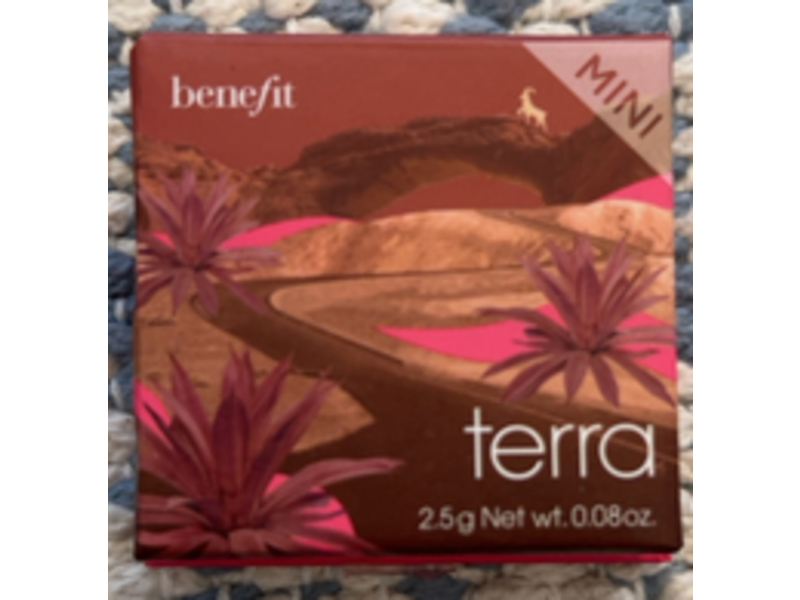 Benefit Terra Mini Blush, Golden Brick - Red, 0.08 oz/2.5 g