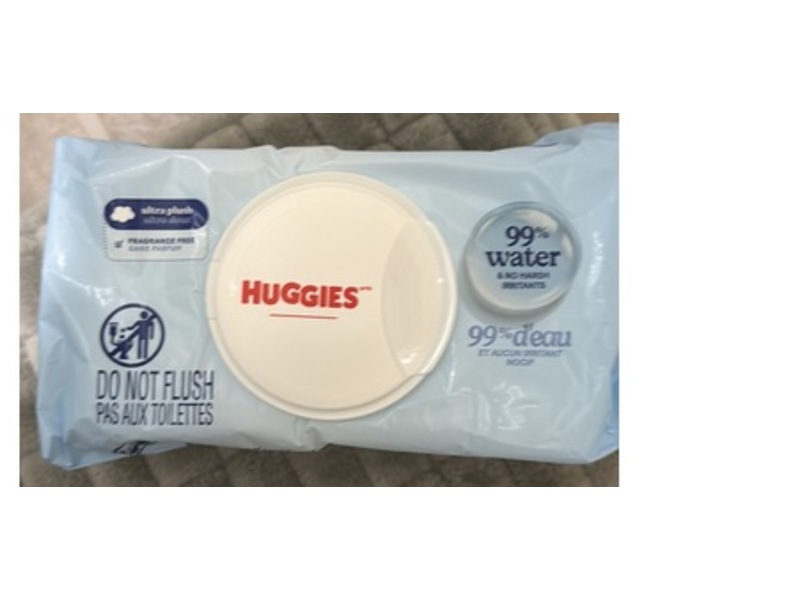 Huggies 99% Water Skin Essentials Baby Wipes, 56 Count
