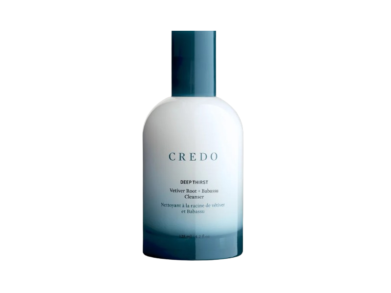 Credo Vetiver Root + Babassu Cleanser, Deep Thirst, 4.2 fl oz/125 mL