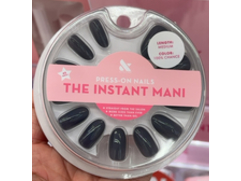 Olive & June Press-on Nails Medium, 100% Chance Blue, 42 Count