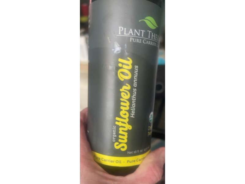 Plant Therapy Organic Sunflower Carrier Oil, Helianthus Annuus, 16 fl oz/473 mL