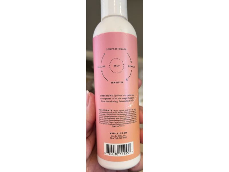 Billie Cancer Shave Cream, Coconut Milk & Clove, 6.5 fl oz