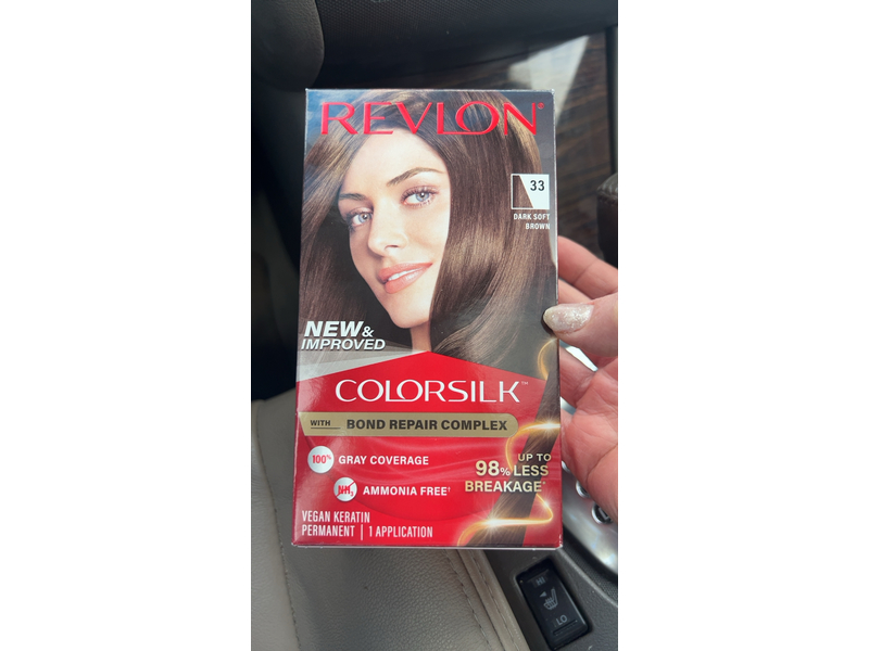 Revlon Colorsilk Beautiful Color Multi-Dimensional Permanent Color, 33 Dark Soft Brown, 1 Application