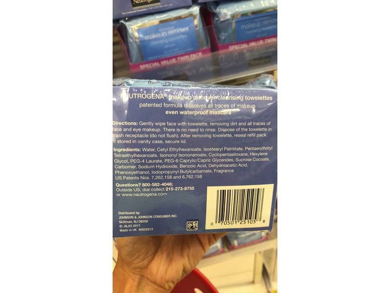 Neutrogena Makeup Remover Cleansing Towelette, 25 Count