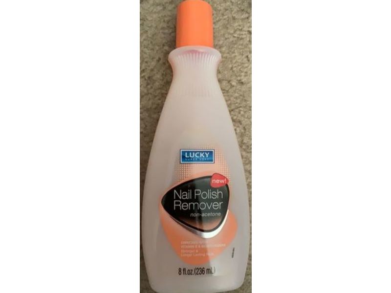 Lucky Nail Polish Remover, Non-Acetone, 8 fl oz/236 mL