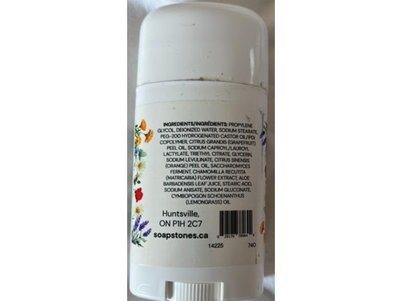 SoapStones Natural Skincare Deodorant, Enliven, 75 g