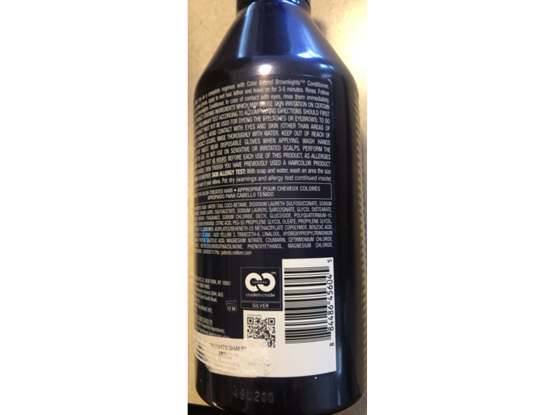 Redken Color Extend Brownlights Shampoo, Big Blue Pigment, 16.9 fl oz/500 mL