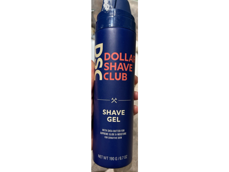 Dollar Shave Club Shave Gel, Shea Butter, 6.7 oz/190 g, Pack Of 2