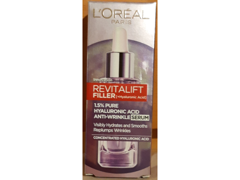 Loreal Paris Revitalift Filler Plus Hyaluronic Acid Anti Wrinkle Serum, 1.0 oz / 30 ml