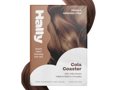 Hally Totally Clean Foaming Demi-Permanent Hair Color Kit, Cola Coaster, 1 Application