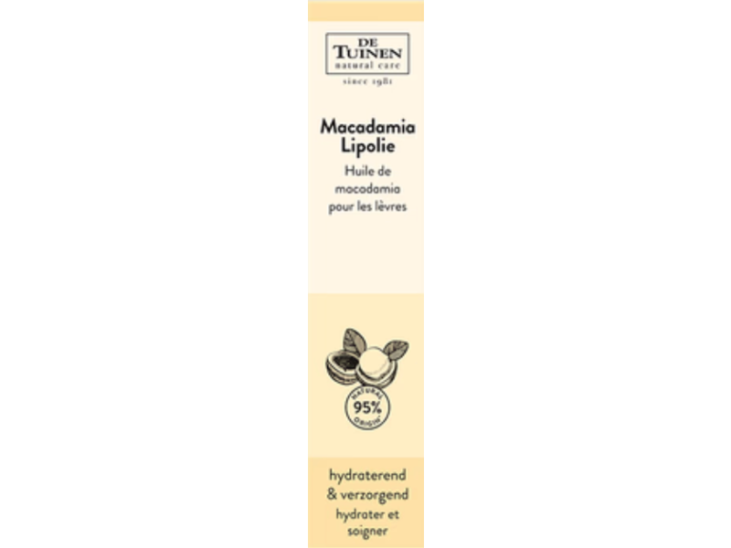 De Tuinen Lip Oil, Macadamia, 2.8 mL