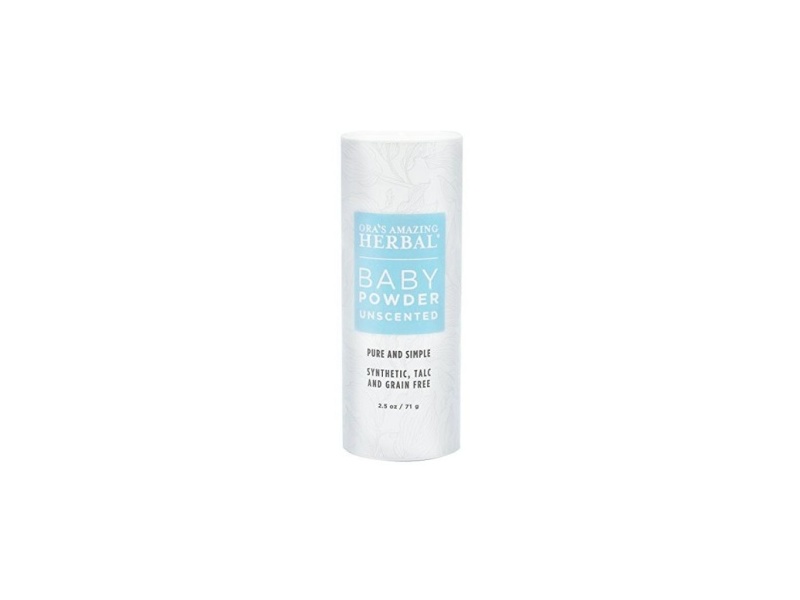 Ora's Amazing Herbal Baby Powder, Unscented, 2.5 oz Ingredients and Reviews