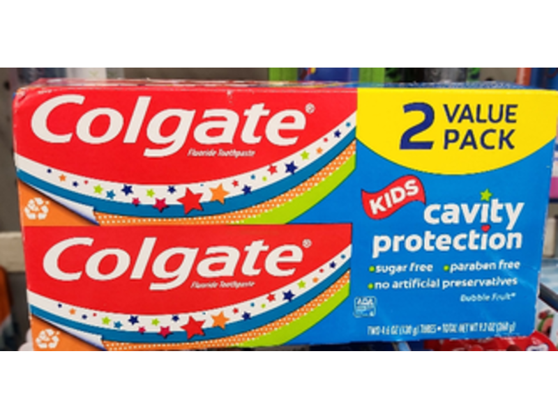 Colgate Kids Cavity Protection Toothpaste, Fluoride, 4.5 oz/130 g, Pack Of 2