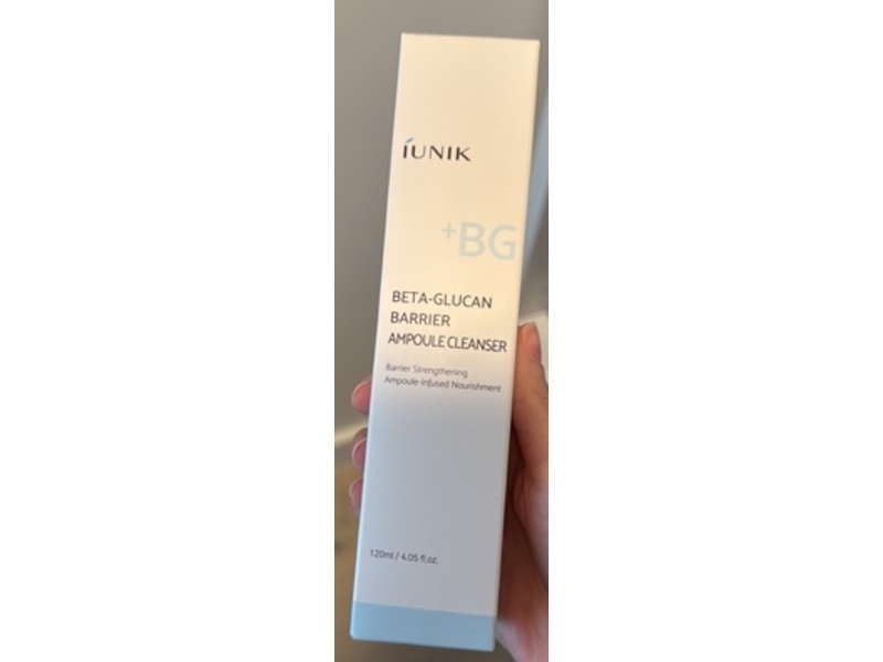 iUNIK Beta-Glucan Barrier Ampoule Cleanser, 4.05 fl oz/120 mL