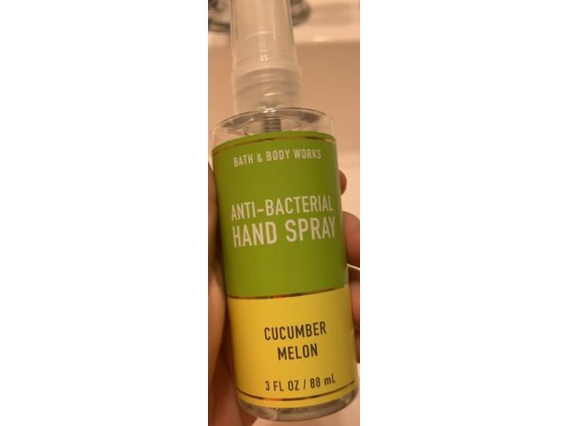 Bath & Body Works Anti-Bacterial Hand Spray, Cucumber Melon, 3 fl oz/88 mL