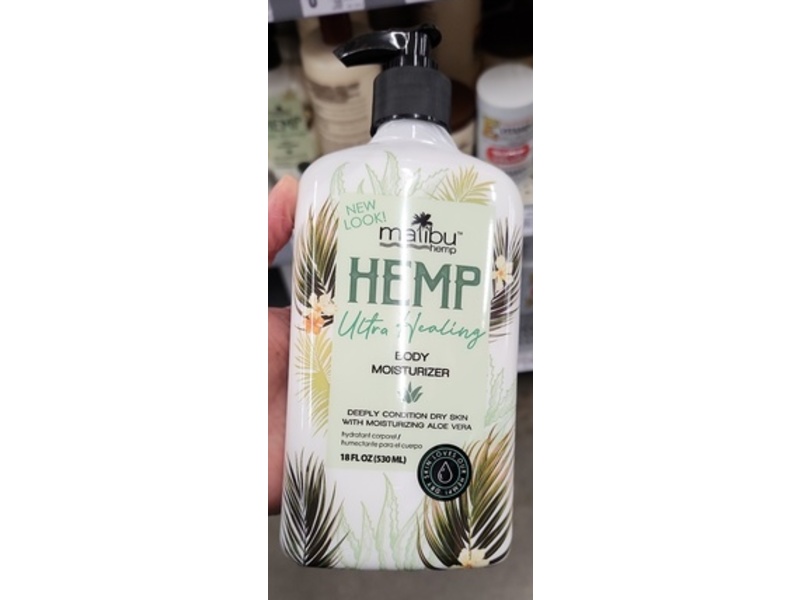 Malibu Hemp Ultra Healing Body Moisturizer, 18 fl oz/530 mL