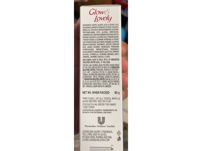 Glow & Lovely Winter Glow Face Cream, 80 g