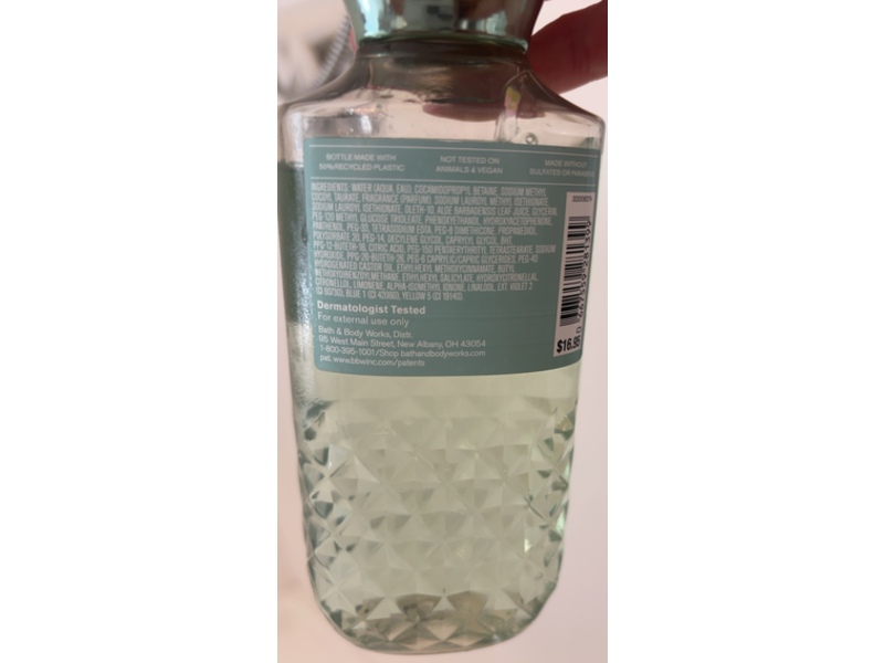 Bath & Body Works Gingham Fresh Body Wash, Pro-Vitamin B5 +Aloe, 10 fl oz/295 mL