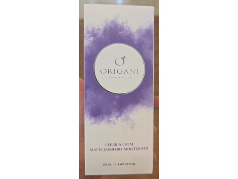 Origani Clear & Calm Matte Comfort Moisturizer, 1.69 fl oz/50 mL