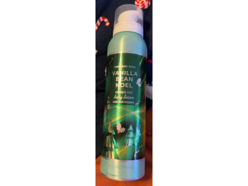 Bath & Body Works Shimmer Fizz Body Lotion, Vanilla Bean Noel, 3.5 oz/100 g