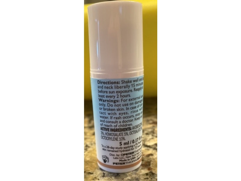 Peter Thomas Roth Water Drench Moisturizer Sunscreen, SPF 45, Sheer Tint, 0.17 fl oz/5 mL