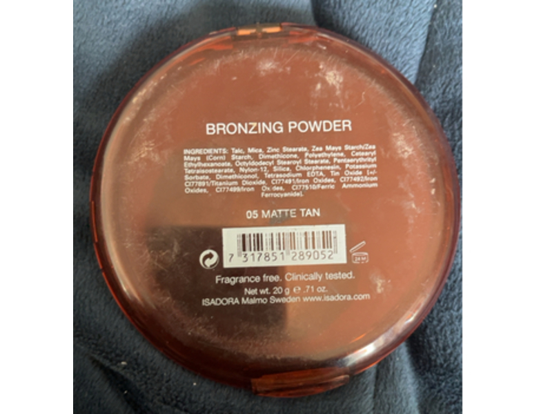 Isadora Bronzing Powder, Beach Tan 07, 0.71 oz/20 g