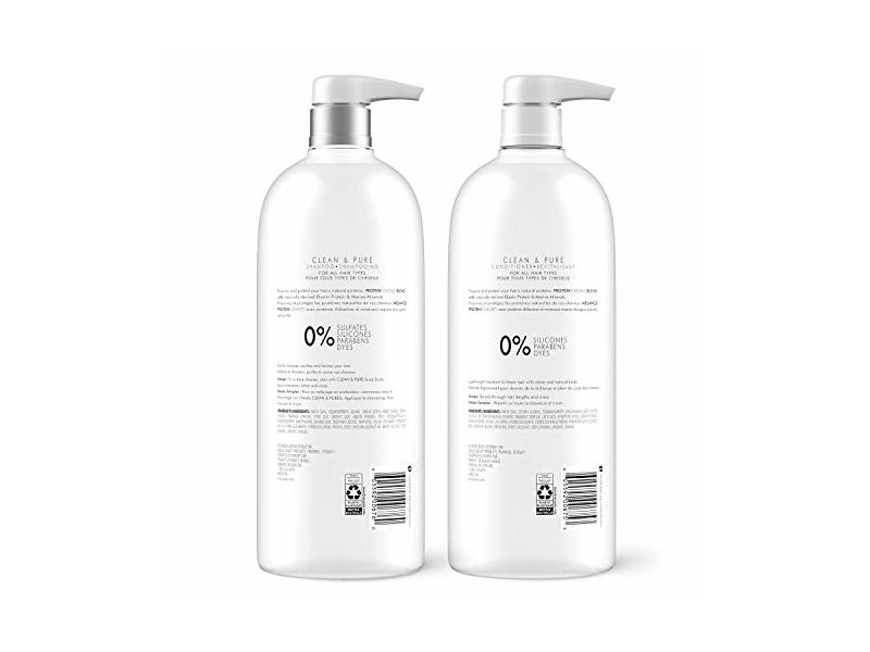 Nexxus Clean and Pure Clarifying Shampoo and Conditioner With ProteinFusion, 2-Pack 33.8 oz