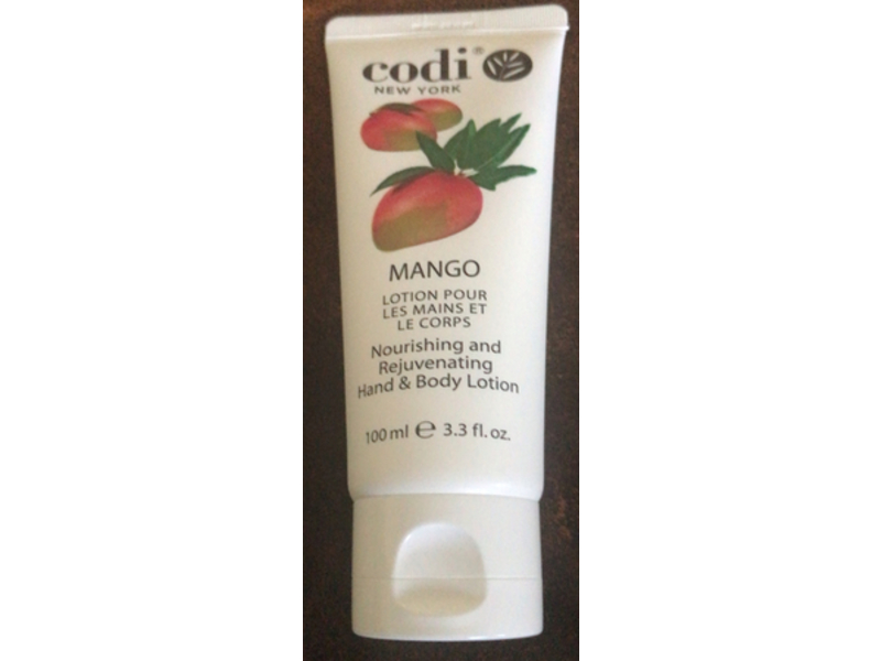 Codi Nourishing & Rejuvenating Hand & Body Lotion, Mango, 3.3 fl oz/100 mL