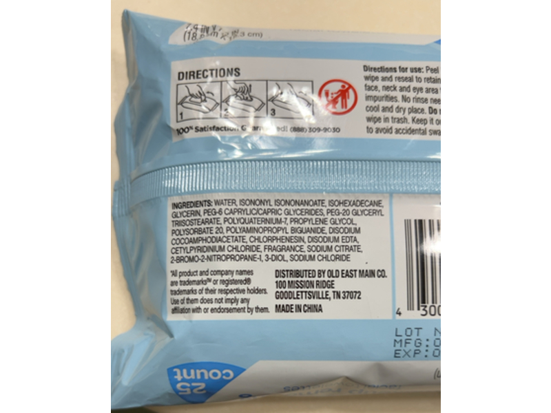 Studio Selection Makeup Removing Facial Towelettes, 25 Counts