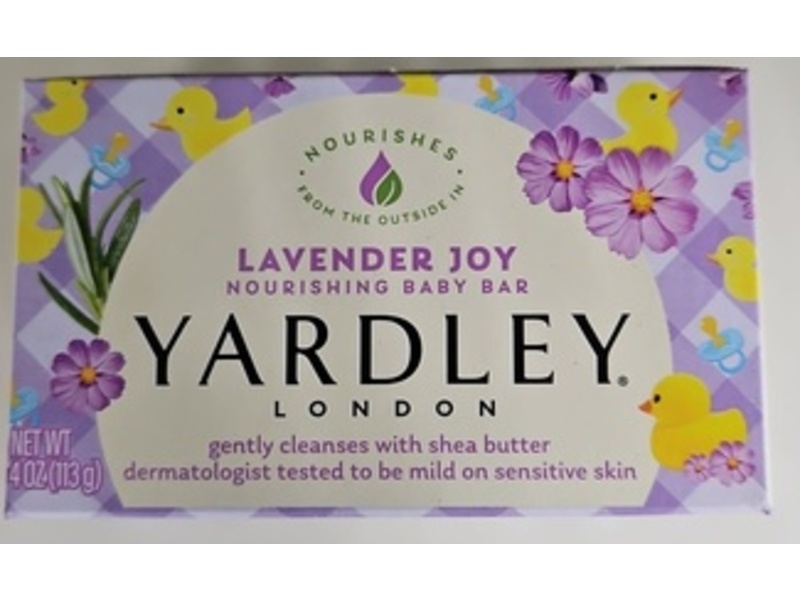 Yardley London Nourishing Baby Bar, Lavender Joy, 4 oz/113 g