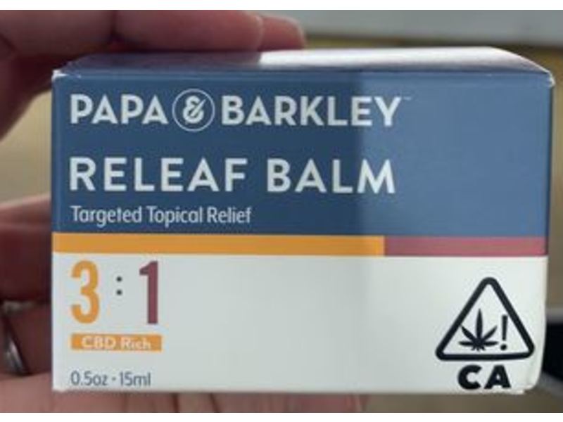 Papa & Barkley 3:1 CBD Releaf Balm, 0.5 oz/15 mL