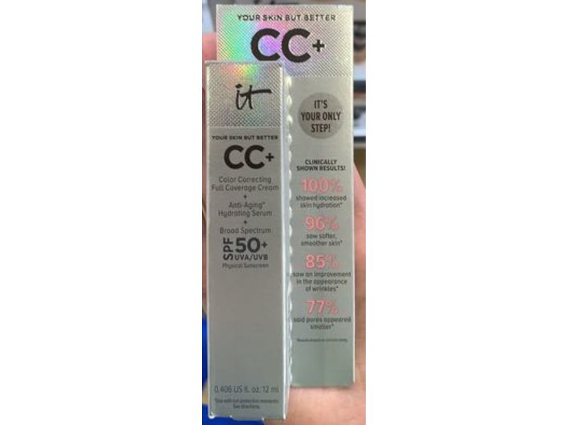 It Cosmetics Your Skin But Better CC+ Cream, SPF 50+, 0.406 oz/12 mL