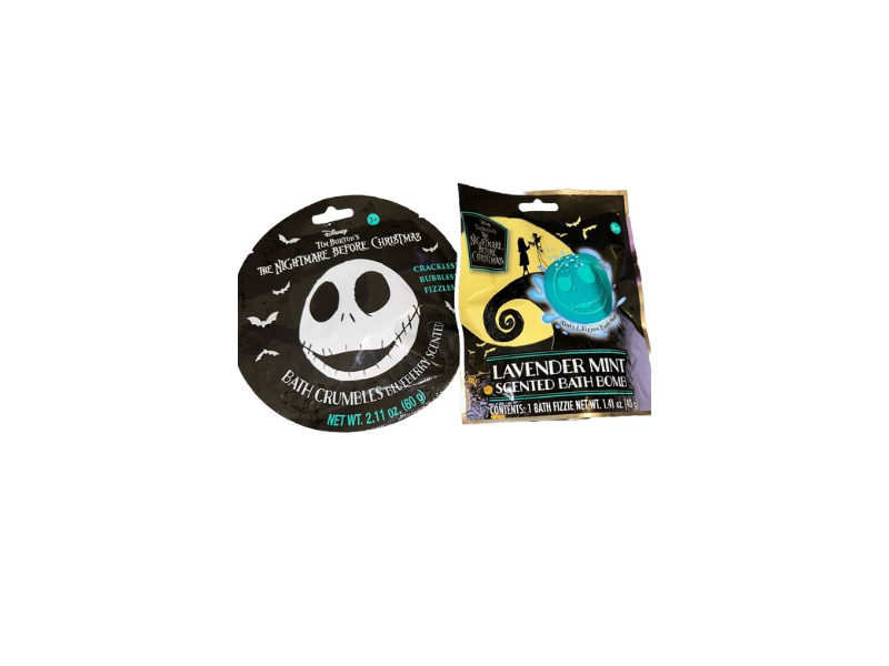 Disney Tim Burton’s The Nightmare Before Christmas Scented Bath Bomb, Lavender Mint, 1.41 oz/40 g