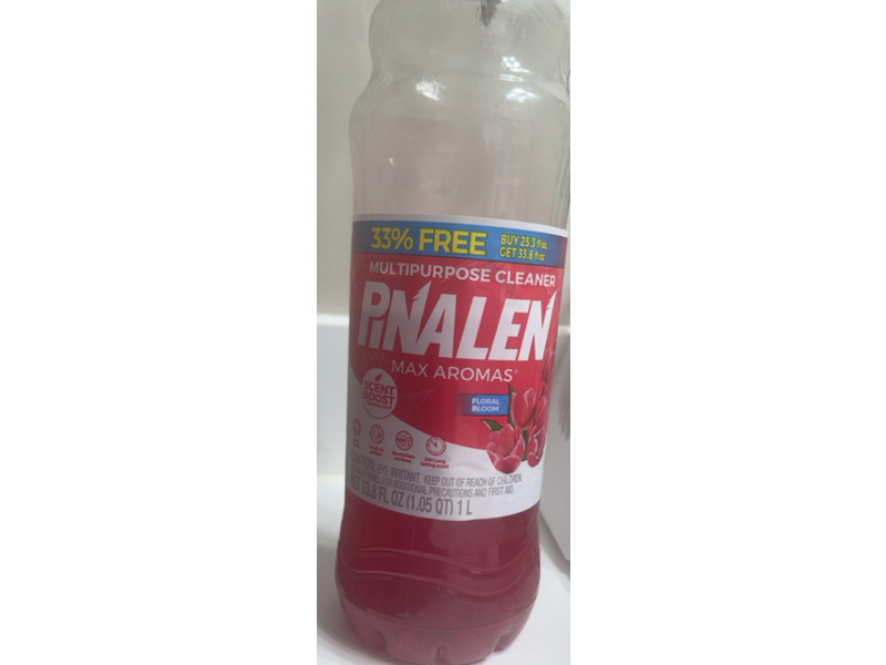 Pinalen Multipurpose Cleaner, Floral Bloom, 33.8 fl oz/1 L