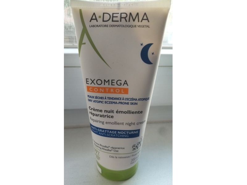 A-Derma Exomega Control Repairing Emollient Night Cream, 200 mL