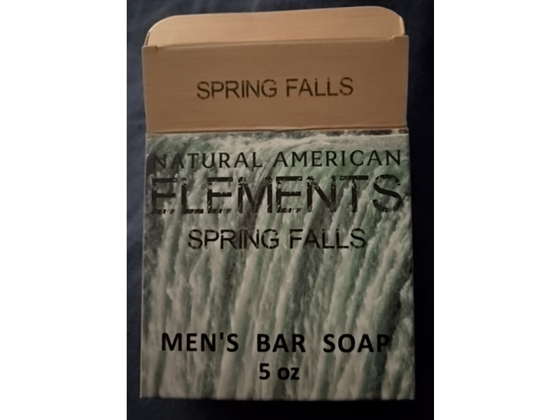 Natural American Elements Men's Bar Soap, Spring Falls, 5 oz