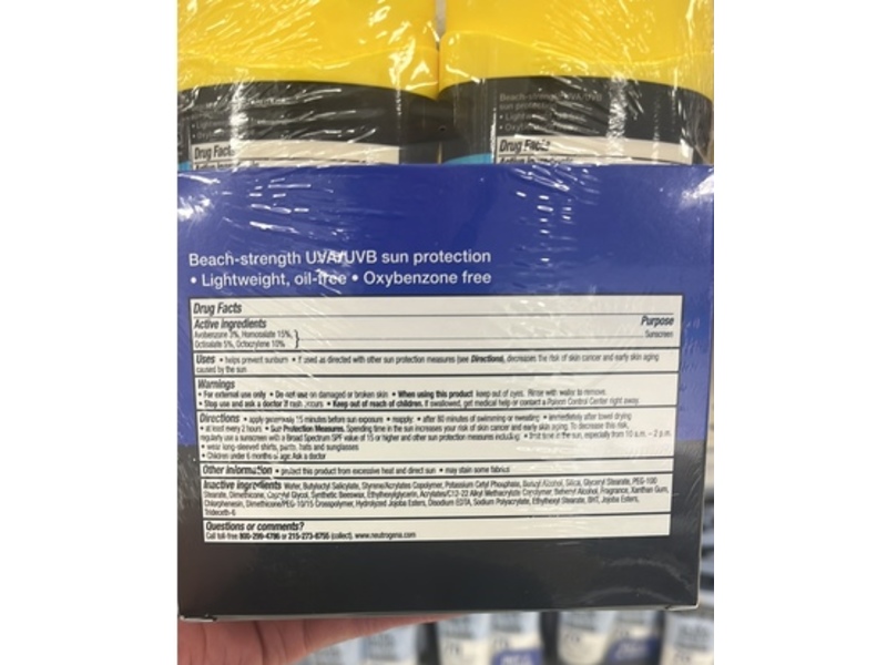 Neutrogena Beach Defense Sunscreen Lotion, SPF 70, 6.7 fl oz/198 mL, Pack Of 2