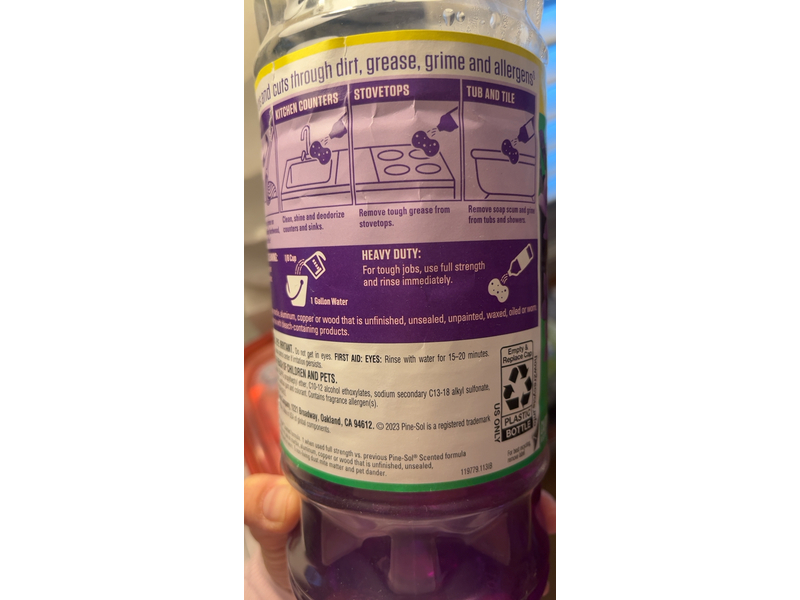 Pine-Sol Lavendar Clean Multi-Surface Cleaner, 48 fl oz/1.41 L