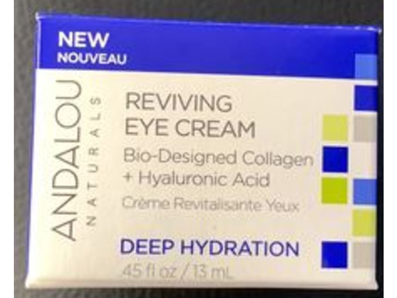 Andalou Reviving Eye Cream Deep Hydration, 0.45 fl oz/13 mL