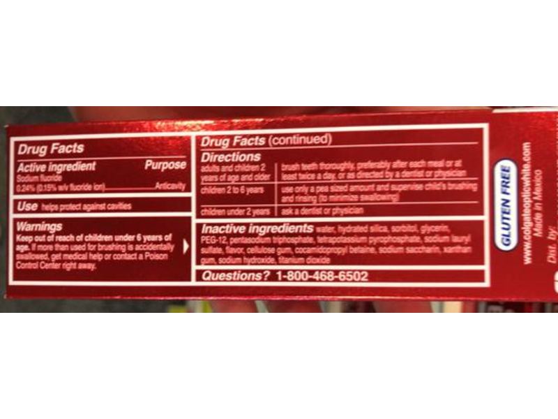 Colgate Optic White Stain Fighter Toothpaste, Clean Mint, 4.2 oz/119 g