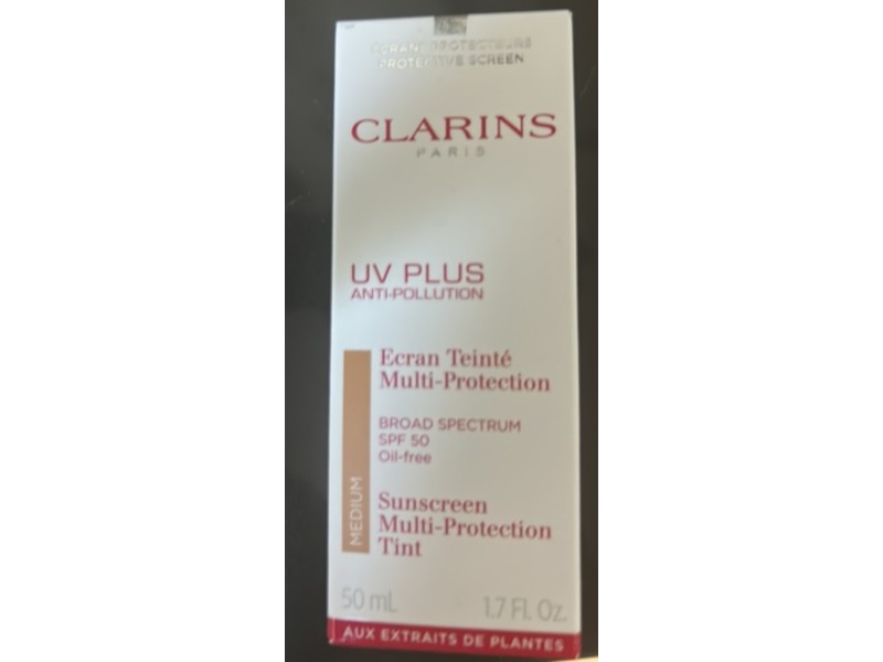Clarins UV Plus Anti-Pollution Sunscreen Multi-Protection Tint, Medium, 1.7 fl oz/50 mL
