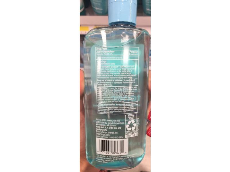 up&up Deep Clean Toner Salicylic Acid Acne Treatment, 8 fl oz / 236.5 mL