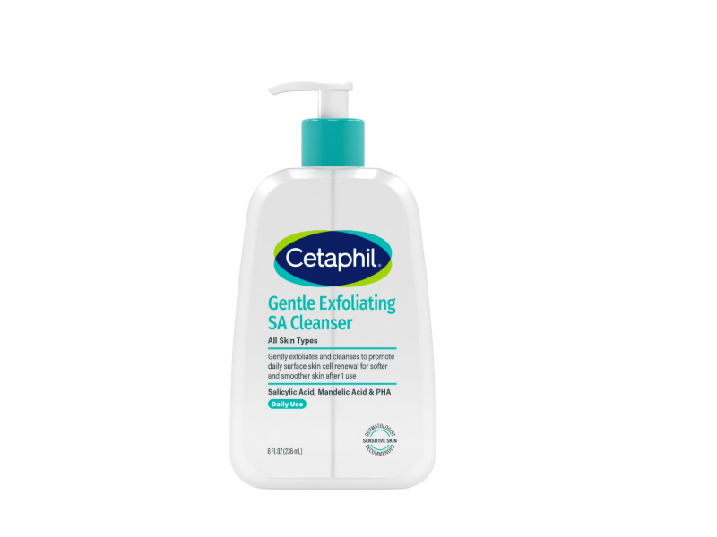 Cetaphil Gentle Exfoliating SA Cleanser, Salicylic Acid, Mandelic Acid & PHA, 8.0 fl oz/236 mL