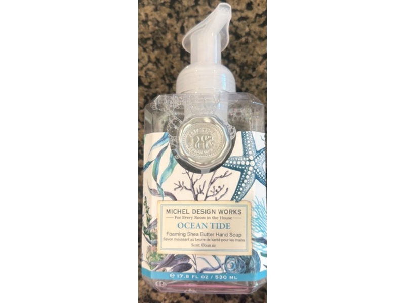 Michel Design Works Foaming Shea Butter Hand Soap, Ocean Tide, 17.8 fl oz/530 mL