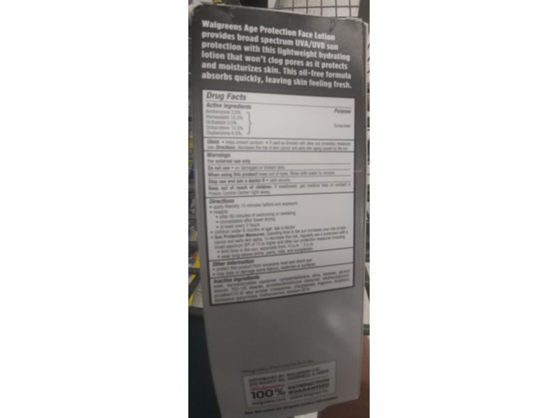 Walgreens Age Protection Sunscreen, SPF 110, Dries Clear, 3.4 fl oz/100 mL